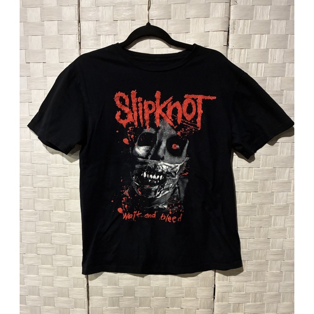 Slipknot Wait and Bleed Black Graphic Band T-Shirt Mens Medium Bravado 2024